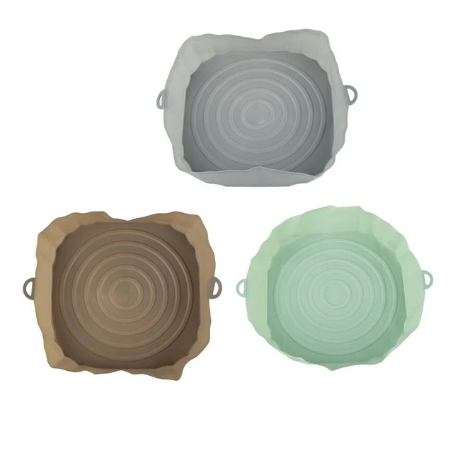 Pot en silicone sans résidus friteuse à air panier de cuisson plateau souple a