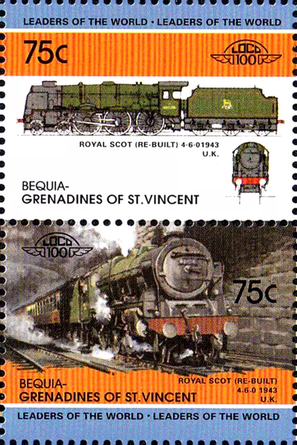 MNH Eisenbahn Lokomotive Dampflok Royal Scott 4 6 0 England Jahrgang 1943 / 405