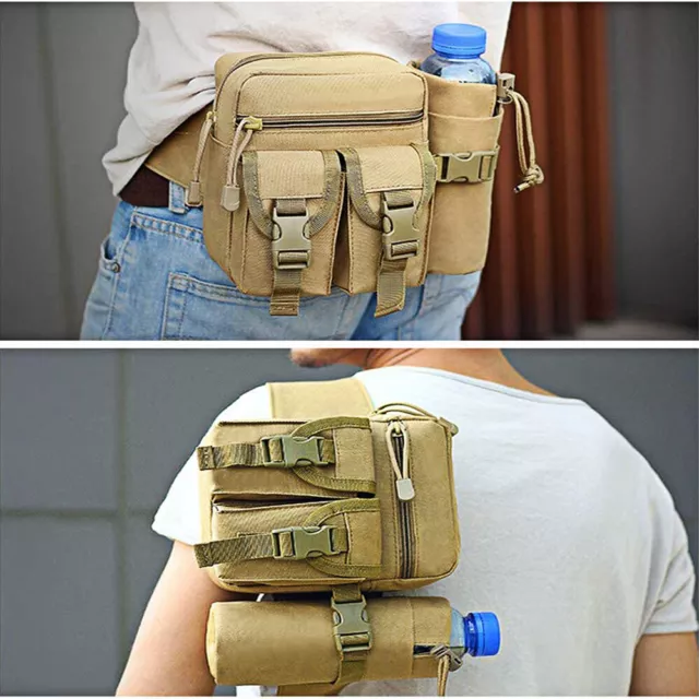 Tactical Waist Pack Bag Pouch Military Fanny Packs Outdoor Waist Shoulder Bags 2