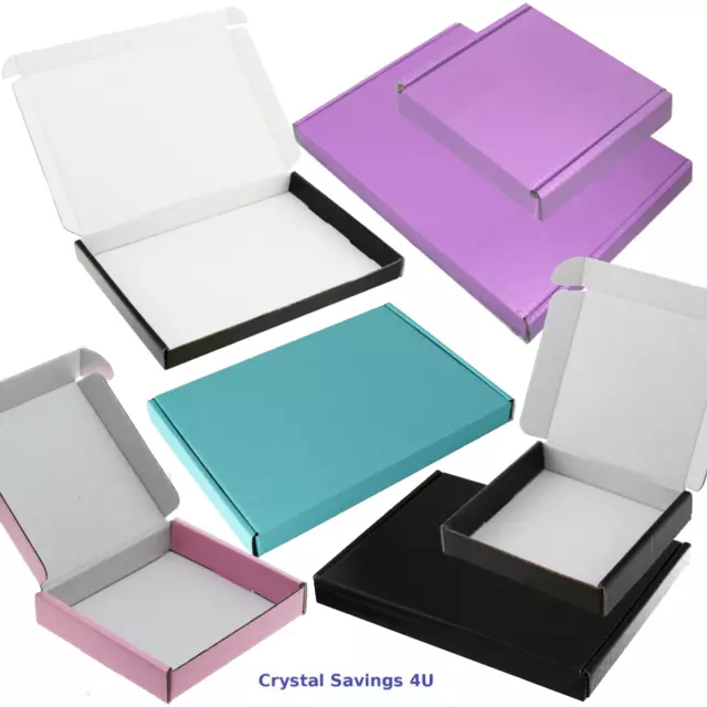 COLOURED LARGE LETTER Boxes Royal Mail Postal Cardboard Packaging