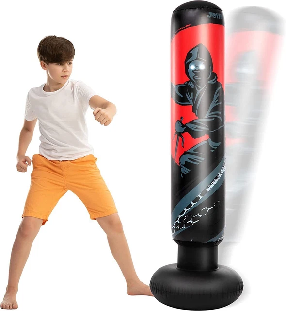 Joyin 63” Inflatable Freestanding Ninja Punching Bag for Kids Boxing Bag Toys