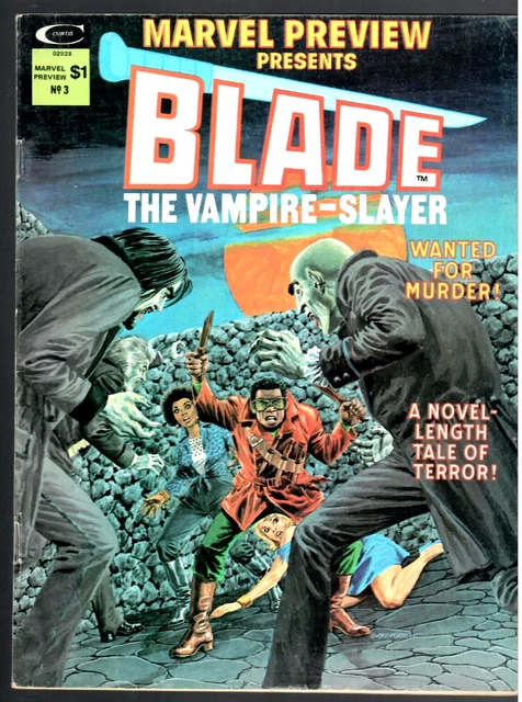 MARVEL PREVIEW Presents #3 Blade The Vampire Slayer Marvel Horror Magazine 1975
