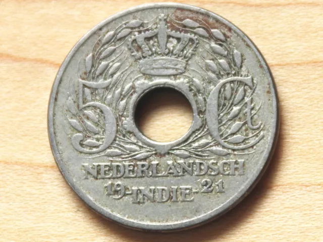 1921 Netherlands East Indies 5 Cents