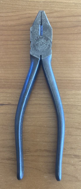 Vintage KRAEUTER Industrial 6-1/2" Lineman Pliers #1380- 6 1/2 w/Side Cutter USA