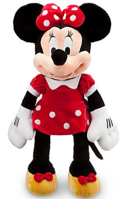 DISNEY STORE MINNIE Mouse Gigante Peluche Giocattolo Peluche Rosso