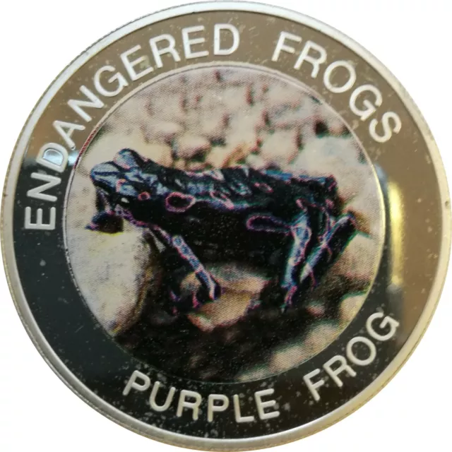 Malawi Endangered Frogs Purple Frog 10 Kwacha 2010 Proof Color Coin