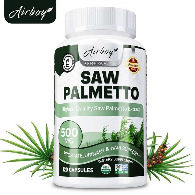 SAW PALMETTO 500MG Prostate & Urinary Tract Health Support, Relieve