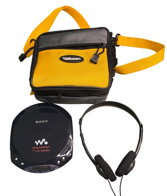 Sony CD Walkman Model D-E220 ESP MAX Dark Blue -Tested Works Great