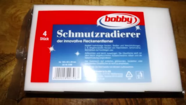 4 St Schmutzradierer Radierschwamm Fleckenentferner Zauberschwamm Premium Extra