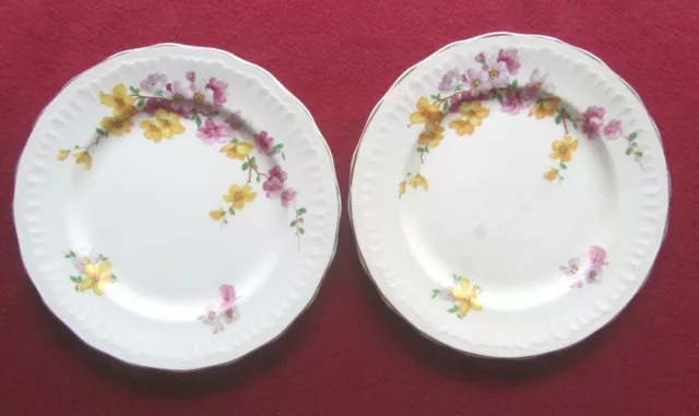 2x Swinnertons Staffordshire England "Luxor Ivory" Side Plates - Reg No. 837606