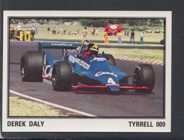 Panini F1 Grand Prix Sticker, No 48 Derek Daly Tyrrell 009, Motor Racing, Sports