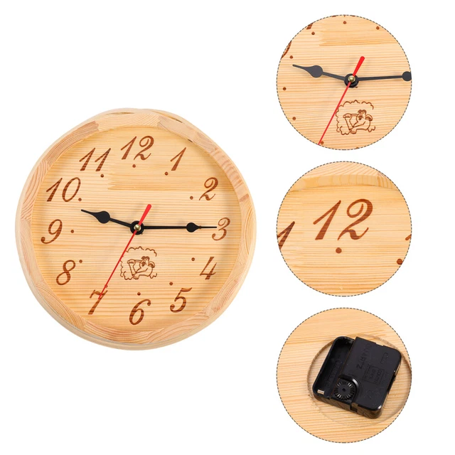 Clessidra Legno Per Sauna - Timer Sabbia 15 Minuti, Orologio Da Parete Decorativo - Foto 6