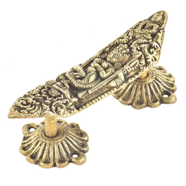 Brass Pulls Gold Dresser Hardware Handles Kali Maa Idol Door Handle (6 inch) 1Pc