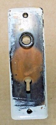 1900's Antique DOOR Plate VICTORIAN Style Original Copper / Black Finish ORNATE