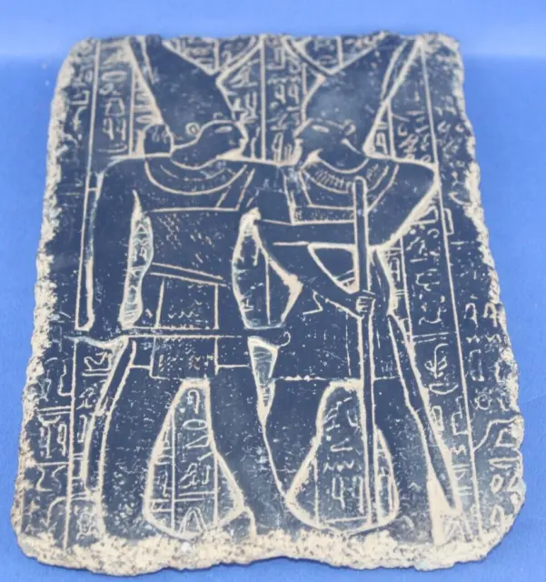 Único antiguo rey egipcio Ramsés II con el rey Merneptah Temple Stella Stela
