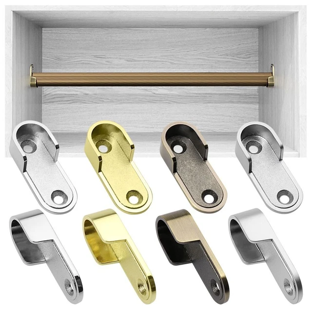 Muebles herrajes barras soporte colgar soporte armario brida forma de U