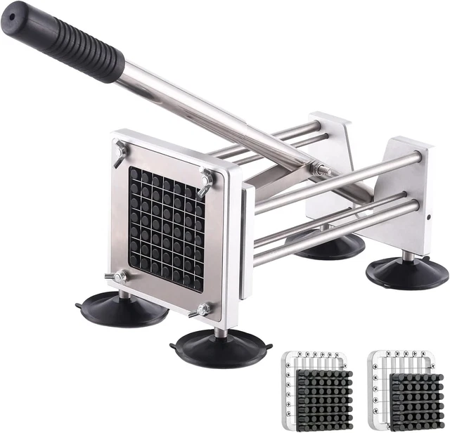 CHIP CUTTER MACHINE, Professional Potato Chipper Stainless Steel French ...