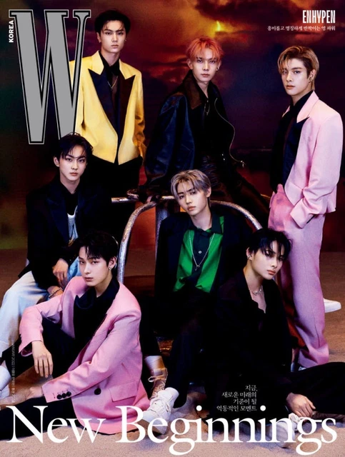 ENHYPEN W KOREA January 2022 Issue Cover $21.94 - PicClick CA
