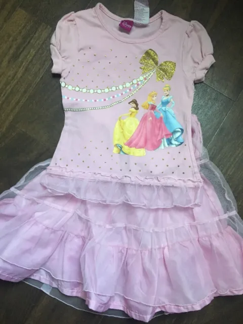 **Disney Princess** Girls Outfit Lot Tulle Skirt & Top Size 6X Belle Aurora