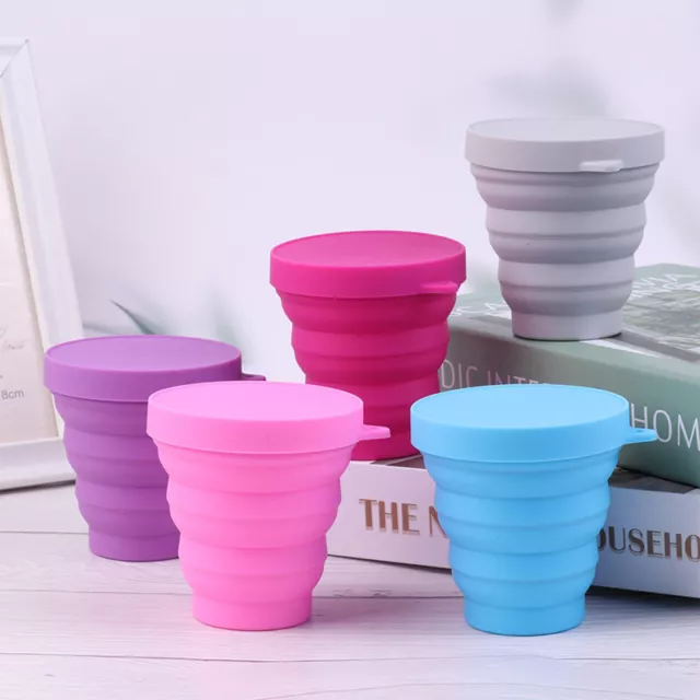 1PC Collapsible Silicone Cup Foldable Sterilizing Cup for Menstrual Cups-^.^