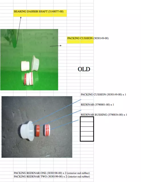 ICETRO Shaft Seal Kit (NEW) Suits all SSM Slush Machines ICETRO Australia