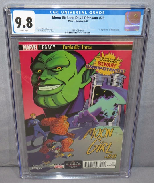 MOON GIRL AND DEVIL DINOSAUR #28 (Omnipotentis 1st app) CGC 9.8 NM/MT 2016