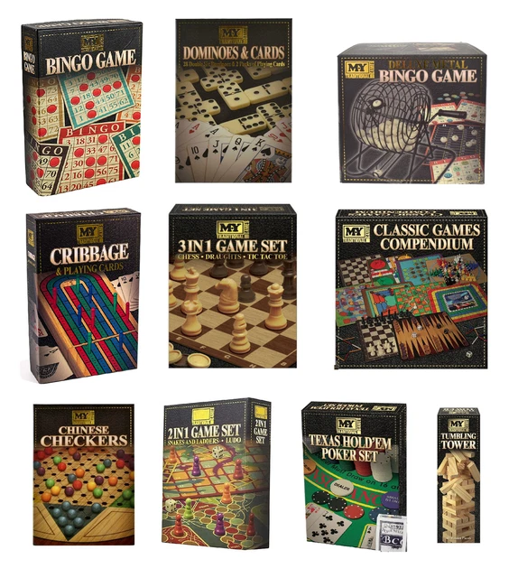 CLASSIC TRADITIONAL FAMILY Board Games Kids Children Indoor Christmas