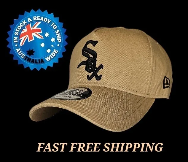 Chicago White Sox Mlb New Era 9Forty Beige & Black Snapback Cap Hat La Ny Nba