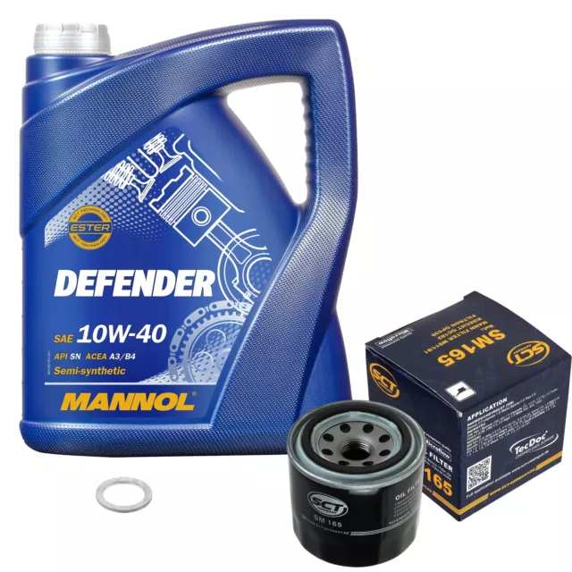 SCT Germany Ölfilter 5 L MANNOL Defender 10W-40 für Suzuki Swift II Schrägheck