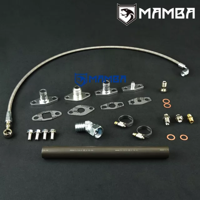 Turbo Oil Feed & Return Line For Top Mount TOYOTA 1JZ 2JZ w/ EFR Ball Bearing US