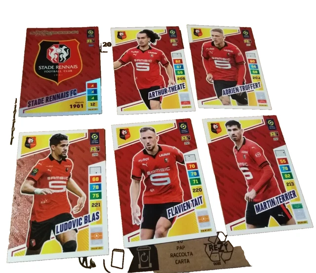 Panini  Adrenalyn  Ligue 1  Stade Rennais FC  N°  280 286 287 288 293 297