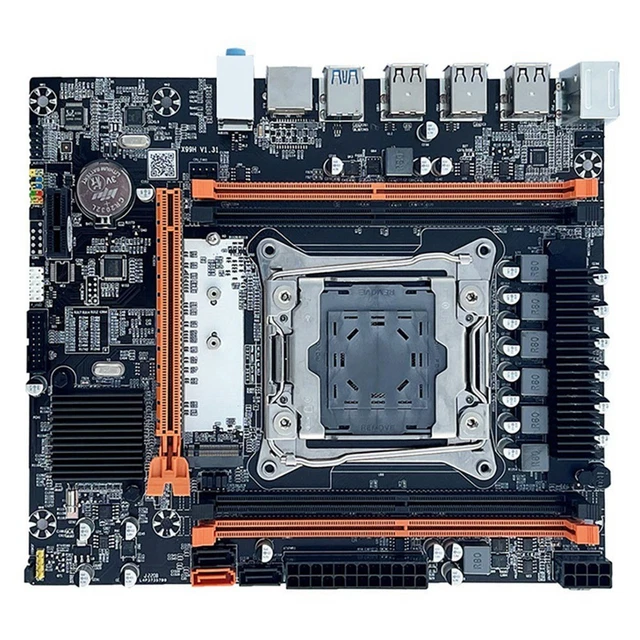 X99H DESKTOP MOTHERBOARD+ Cable B85 LGA2011-3 4X DDR4 REG ECC Slots M ...