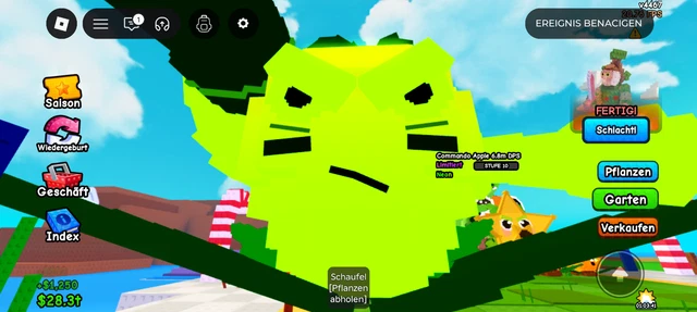 NEON COMMANDO APPLE(VERY high dps) Plants vs brainrots EUR 10,00 ...