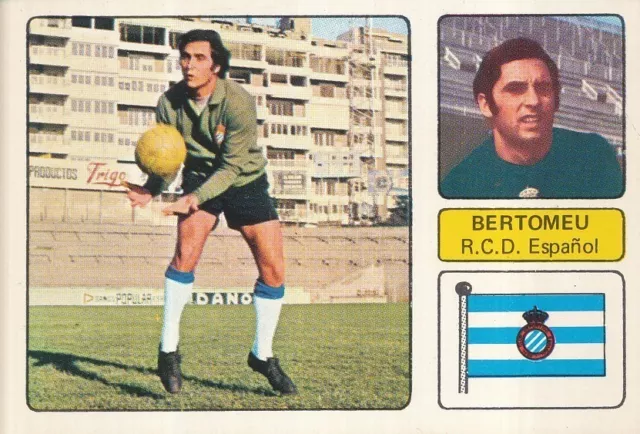 Juan Jose Bertomeu Ferri Rcd.espanol Cromo Card Campeonato De Liga 1973-74 Fher