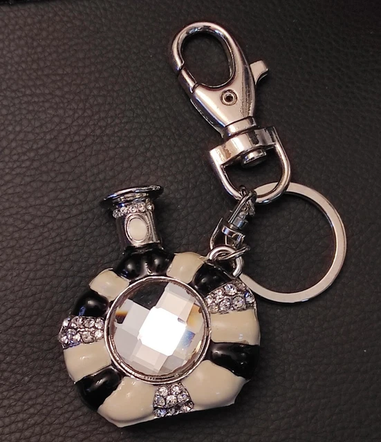 PORTE-CLES FANTAISIE ✦ BIJOU DE SAC  ✦ FIOLE  STRASS✦ ✦Keychains-钥匙圈