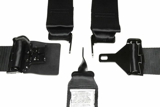 Ford Focus Midget Racing Harness Belt V Mount Sfi 16.1 Latch & Link 5 Pt Black 7