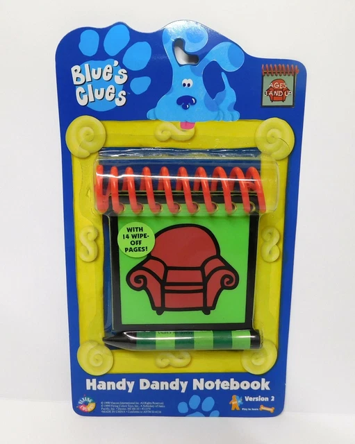 Blues Clues Handy Dandy Notebook 1998 Thinking Chair vrogue.co