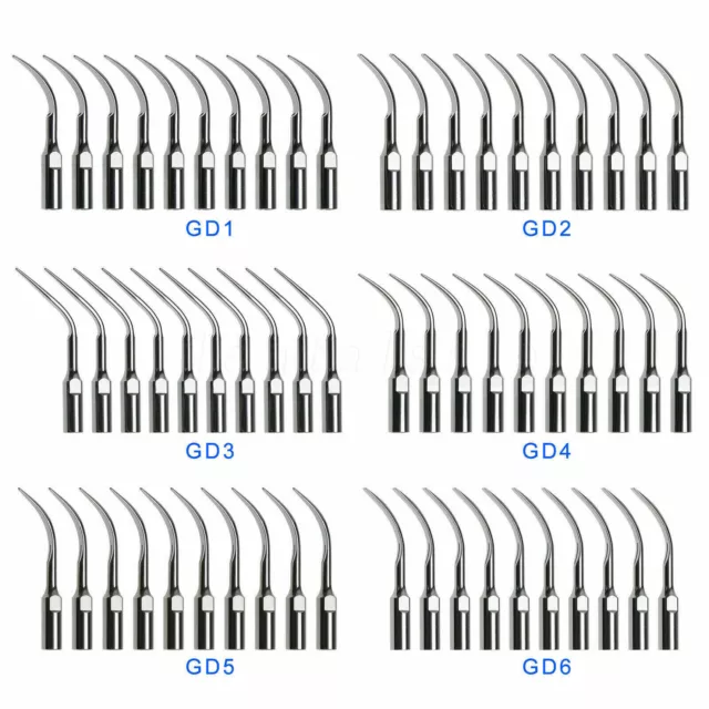 10pc Dentaire Ultrasonic Scaler Scaling Tip Fit DTE SATELEC