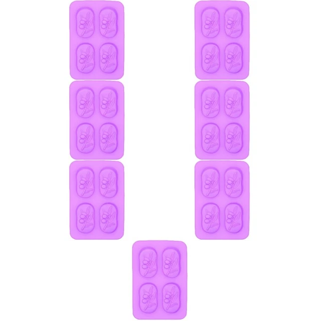7 PC Handmade Soap Mold DIY Baking Silicone Cookie Molds Manual Home Decor