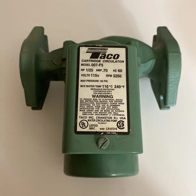 Taco 007-F5-7IFC Cast Iron Circulator Pump zai