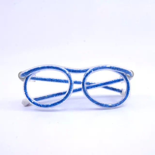 Vintage Rare Candy filled eye glasses novelty container 90s 80s Blue