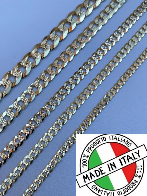 Cadena De Eslabones Abiertos Con Corte De Diamante De Seis Lados Y Baño De Platino En Plata 925 - CH479 PL | Palacio De Plata Inc