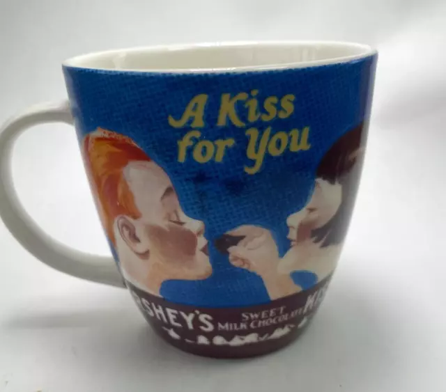 Hershey Kisses Coffee Mug A Kiss For You Sweet Milk Chocolate 16 oz Original B2