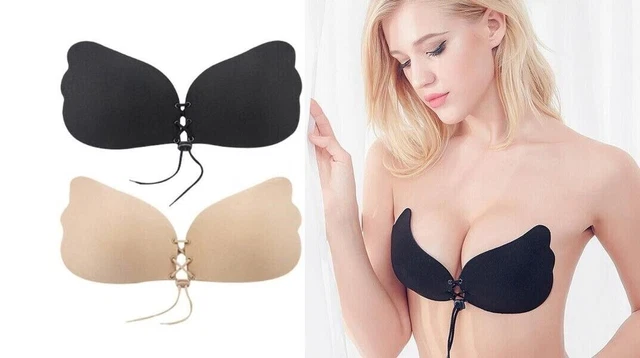 BRA REGGISENO INVISIBILE Senza Spalline Push-Up Schiena Nuda Invisibile  Modella EUR 5,90 - PicClick IT