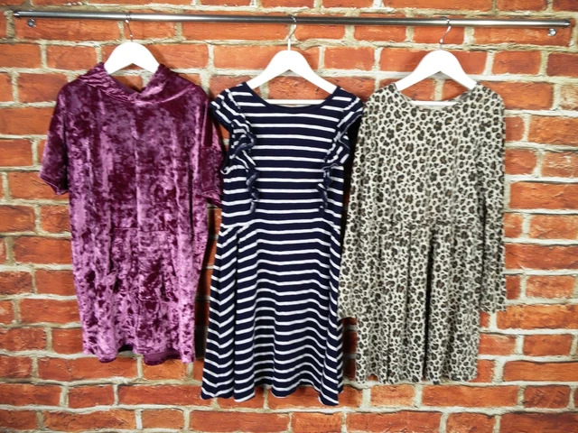 Girls Bundle Age 9-10 Years Zara Gap H&M Dress Hood Velour Leopard Party 40Cm