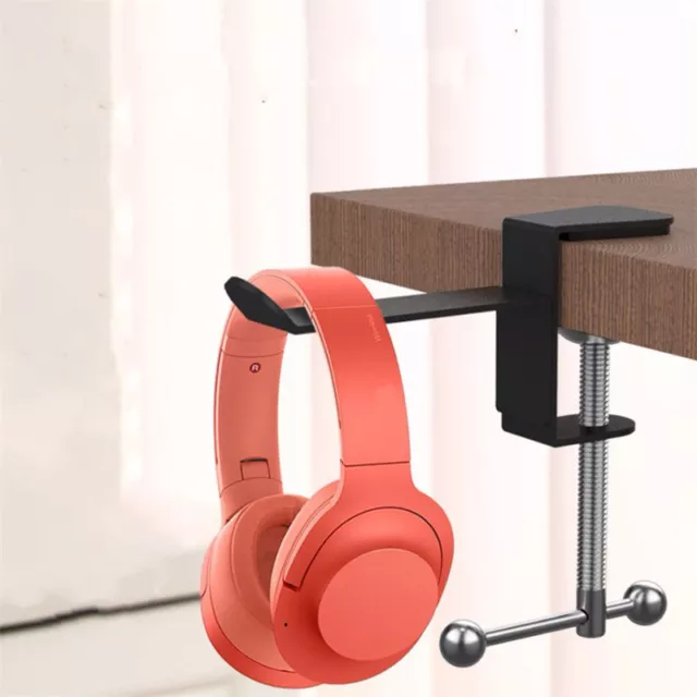Metal Earphone Holder Hook Under Desk Headphone Stand Headset Hanger Bracket