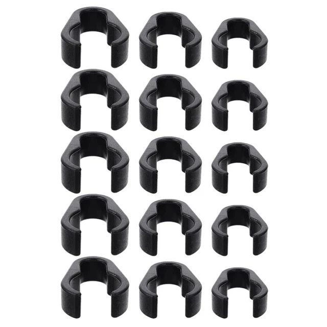 15 un. soportes de cable de micrófono clips de cable de micrófono abrazaderas de cable de micrófono flexibles
