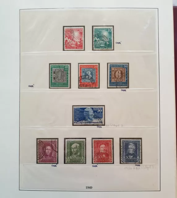 Bund-Sammlung gestempelt und komplett von 1949 bis 1973 (572)