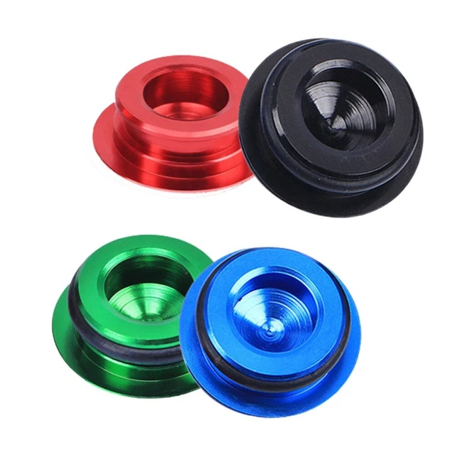 Boulon De Manivelle Vélo En Alliage Titane – M8 X 15 Mm – Avec Bouchon Anti-poussière Et Rondelle Nylon – Pour VTT Et Route