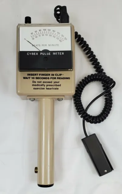 Medidor de frecuencia cardíaca de pulso analógico vintage para tu dedo Lumex Cybex